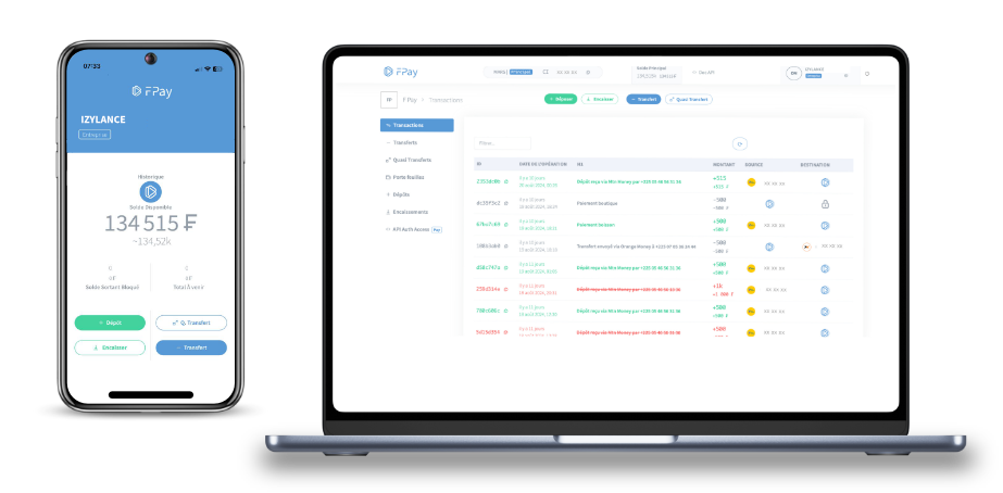 Finalse F Pay Mobile and Laptop Preview